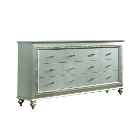 Gfancy Fixtures 18 x 66 x 39 in. Champagne Wood Dresser GF3100183